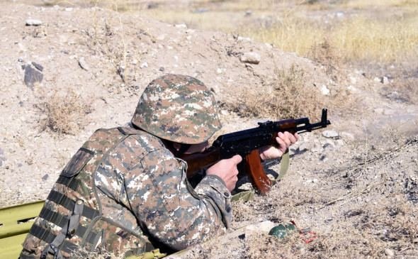 Positions of Azerbaijani army come under fire