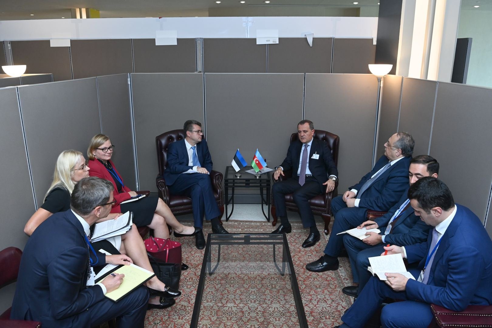 Azerbaijani FM meets with Estonian Foreign Minister (PHOTO)