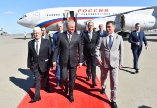 Chairman of Russian State Duma arrives on visit to Azerbaijan