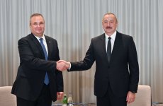 President Ilham Aliyev meets with Prime Minister of Romania in Sofia (PHOTO)