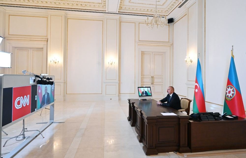 Zəfər xronikası 9 oktyabr 2020-ci il: Prezident İlham Əliyevin “CNN International” televiziya kanalının “Connect the World” verilişinə müsahibəsi