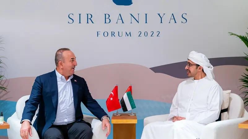 UAE FM Sheikh Abdullah, Türkiye’s Cavushoglu discuss ties, energy at Abu Dhabi event