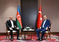 President of Azerbaijan Ilham Aliyev meets with President of Türkiye Recep Tayyip Erdogan in Samarkand (PHOTO/VIDEO)
