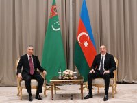 President Ilham Aliyev meets with Chairman of People's Council of Turkmenistan (PHOTO)
