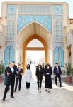Azerbaijan's First Lady Mehriban Aliyeva views 'Eternal City' historical, ethnographic complex in Samarkand (PHOTO)