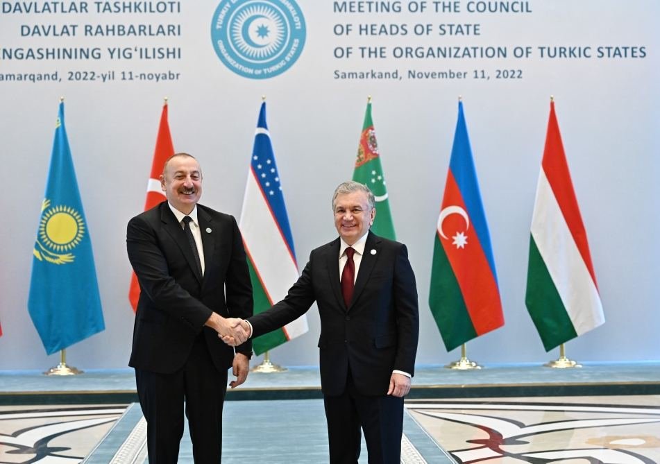 President Ilham Aliyev taking part in 9th Summit of Organization of Turkic States in Samarkand (PHOTO)