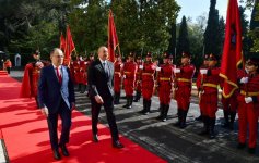 Official welcome ceremony held for President Ilham Aliyev in Tirana (PHOTO)