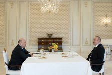 President Ilham Aliyev holds one-on-one meeting with Prime Minister of Russia Mikhail Mishustin