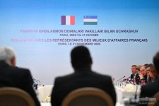 The President of Uzbekistan meets with the heads of leading companies and banks in France
