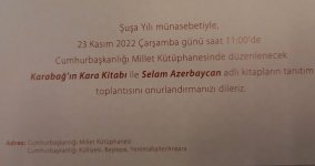 Ankarada "Şuşa ili" münasibətilə tədbir keçirilib