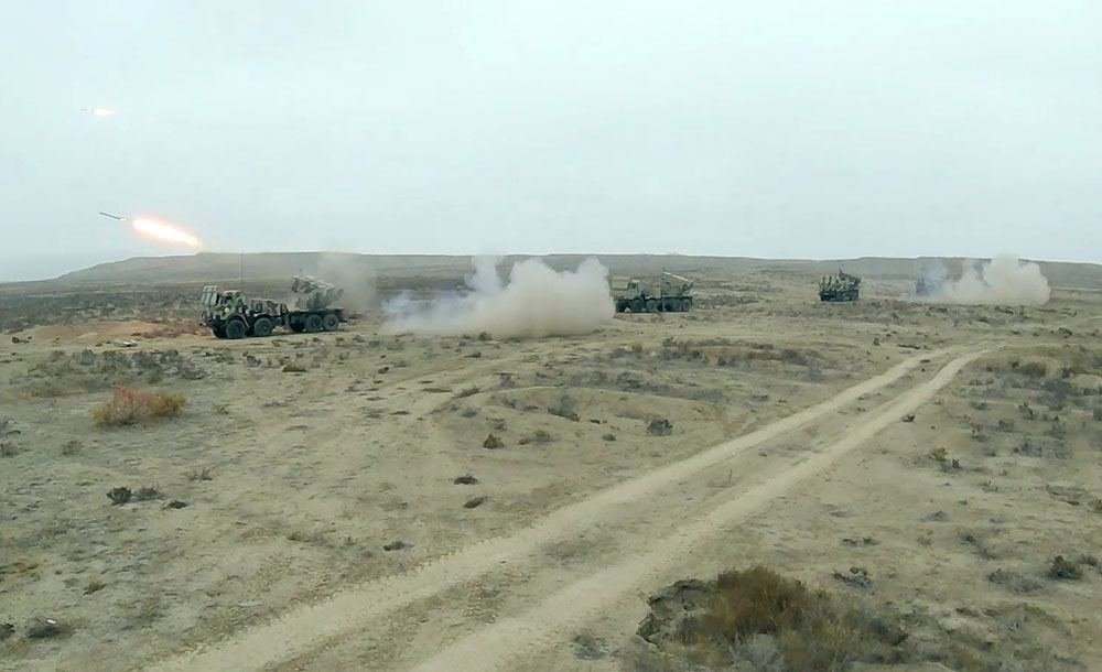 Azerbaijan's Rocket and Artillery Troops conduct live-fire exercises - MoD