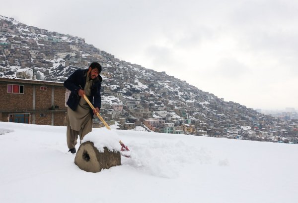 Afganistan'ın başkenti Kabil'e bu kışın en yoğun karı yağdı