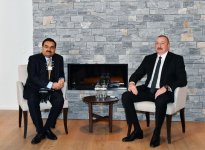 Prezident İlham Əliyev Davosda "Adani Group" şirkətinin təsisçisi və sədri ilə görüşüb