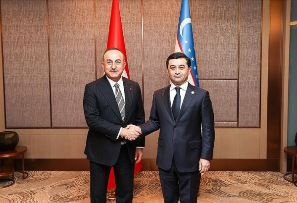 Bakan Çavuşoğlu, Özbekistan'da ikili temaslarda bulundu