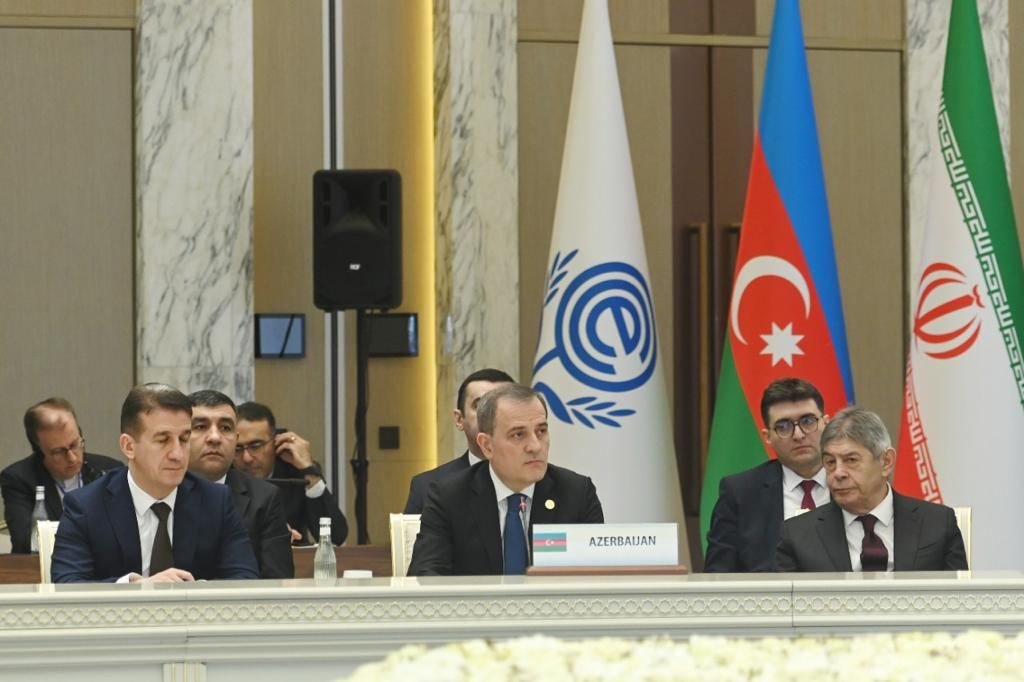 Azerbaijani FM notes importance of Zangezur corridor at meeting of Council of Ministers of ECO