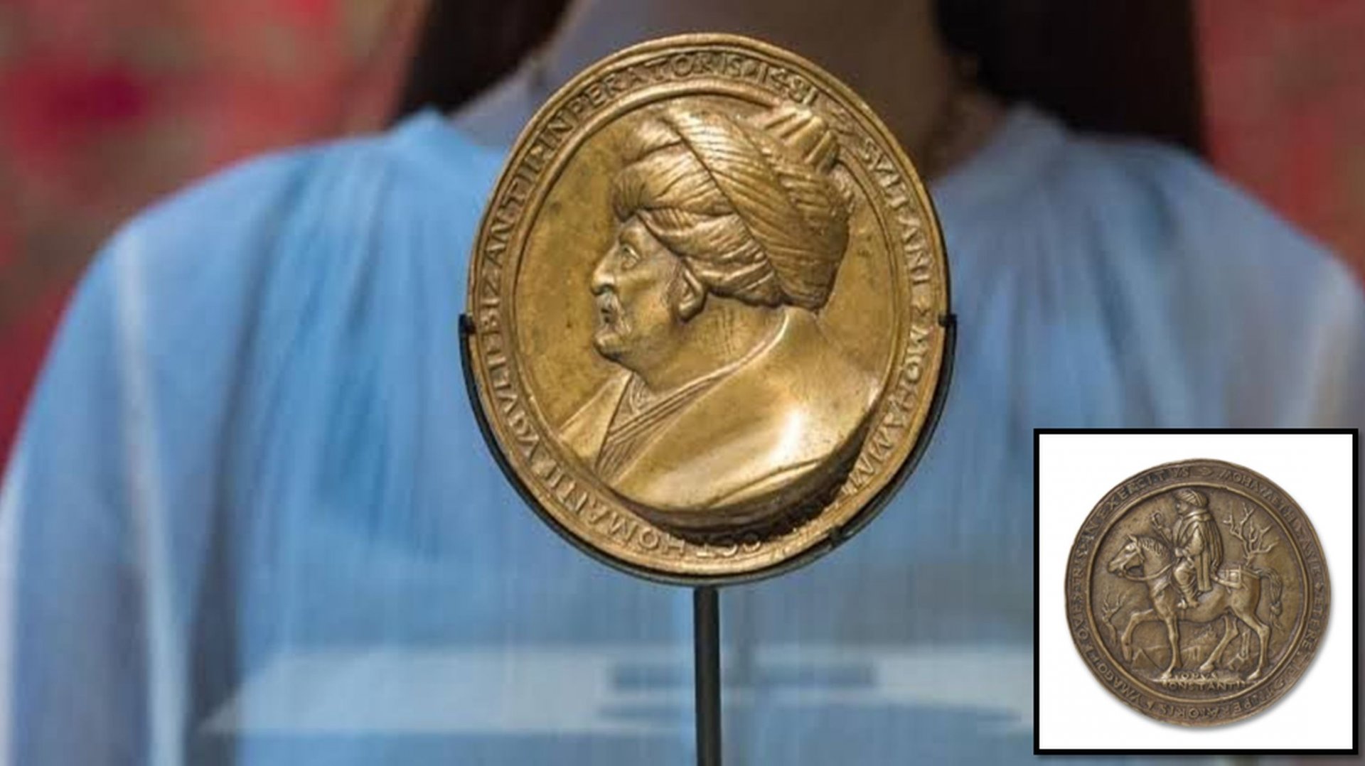 Medallion with Sultan Mehmet II’s portrait returning to country