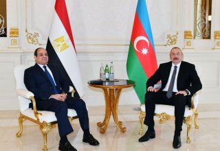 Состоялась встреча Президента Ильхама Алиева с Президентом Египта Абдулфаттахом ас-Сиси один на один