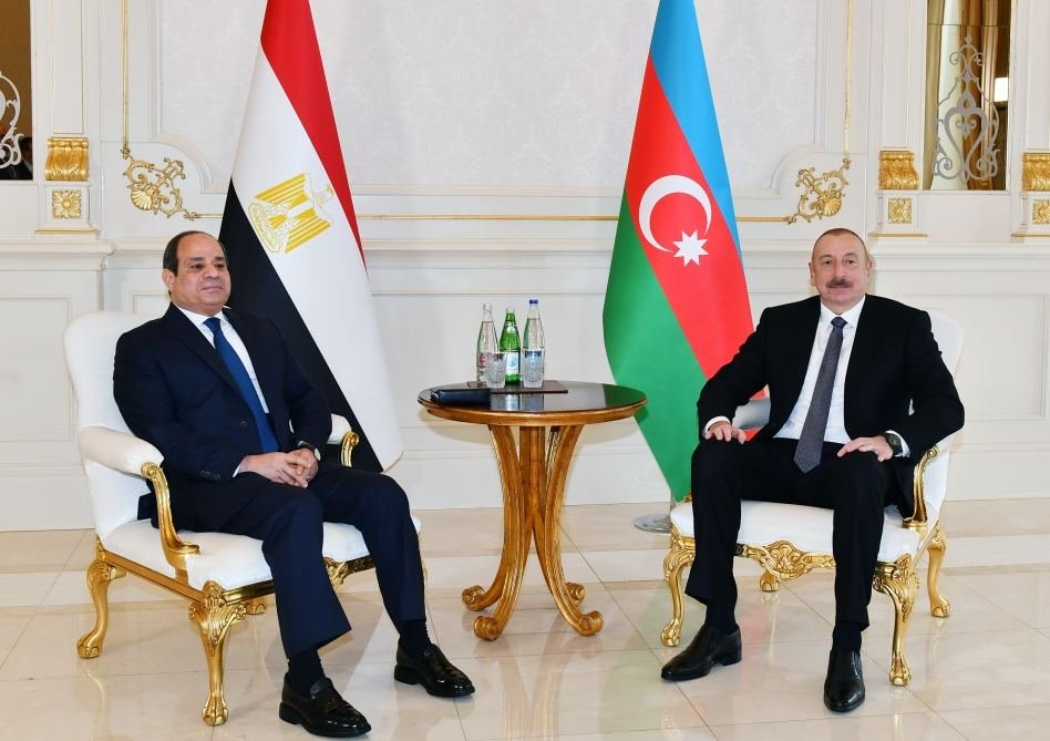 Состоялась встреча Президента Ильхама Алиева с Президентом Египта Абдулфаттахом ас-Сиси один на один