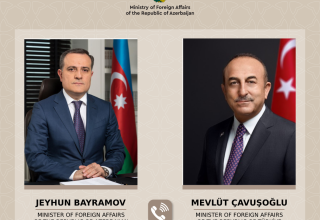 Azerbaijani, Turkish FMs hold phone call