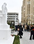 Президент Ильхам Алиев принял участие в открытии памятника известному композитору Тофигу Гулиеву в Баку