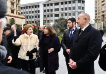 Президент Ильхам Алиев принял участие в открытии памятника известному композитору Тофигу Гулиеву в Баку