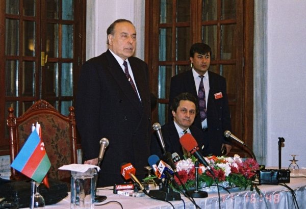 Azerbaijan & Heydar Aliyev in early Feb. 1994: first official visit to Türkiye