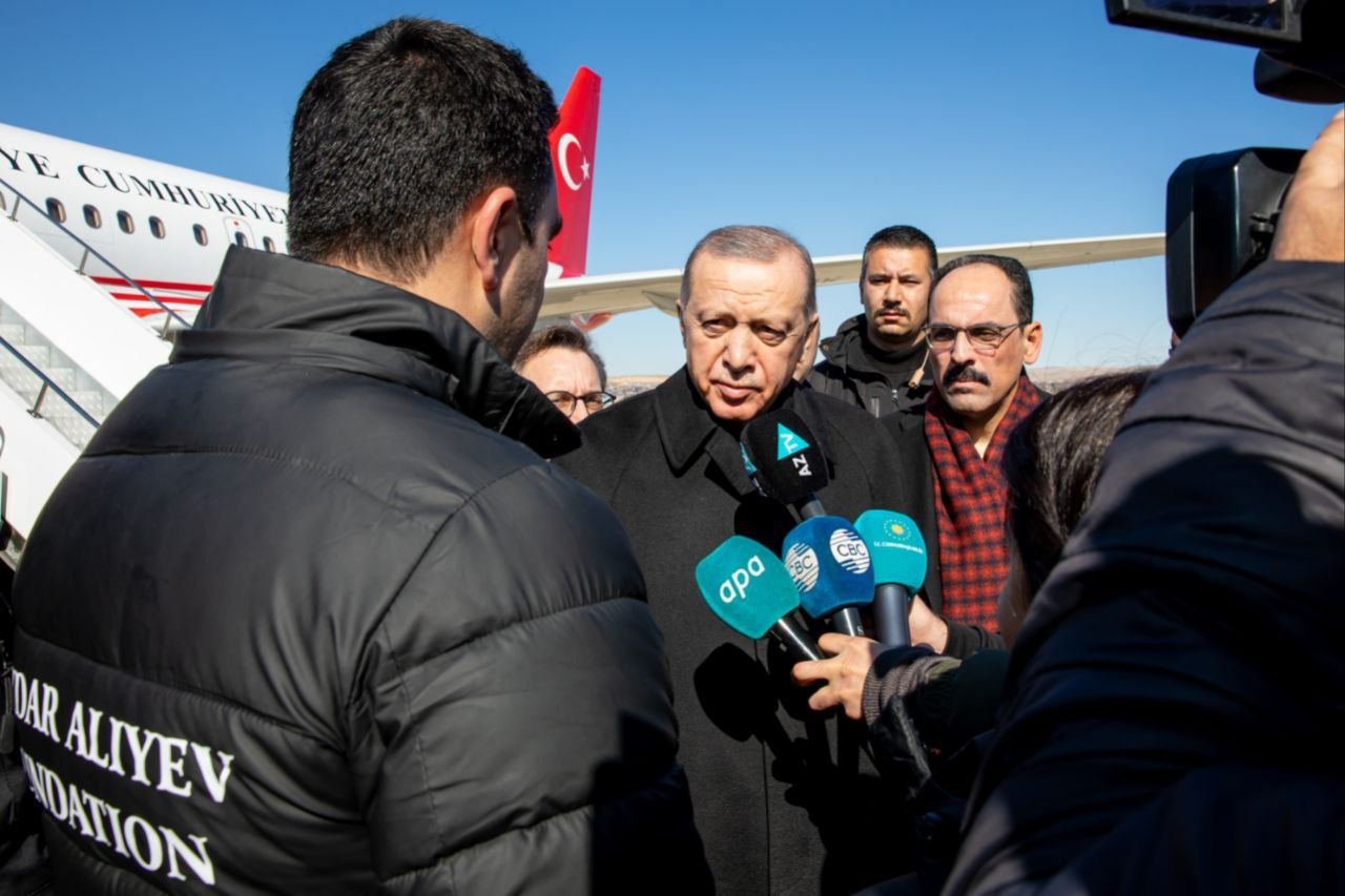 Реджеп Тайип Эрдоган поблагодарил Президента Ильхама Алиева и Первую леди Мехрибан Алиеву