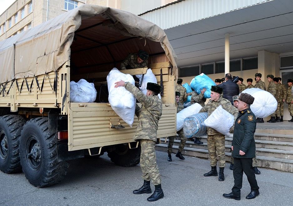 Azerbaijani army providing assistance to victims of earthquake in Türkiye