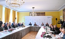 Президент Ильхам Алиев в рамках Мюнхенской конференции по безопасности принимает участие в круглом столе, посвященном энергетической безопасности