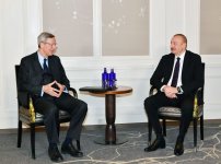 Prezident İlham Əliyev Münxendə Almaniyanın Şərqi Biznes Assosiasiyasının baş icraçı direktoru ilə görüşüb