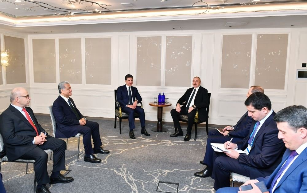 Президент Ильхам Алиев встретился с главой регионального правительства Иракского Курдистана Нечирваном Барзани (ФОТО)