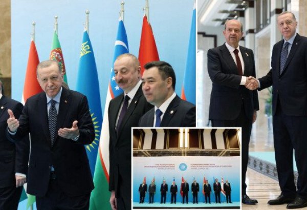 Cumhurbaşkanı Erdoğan Türk Devletleri Teşkilatı Zirvesi'nde: Türk dünyası tek vücut oldu