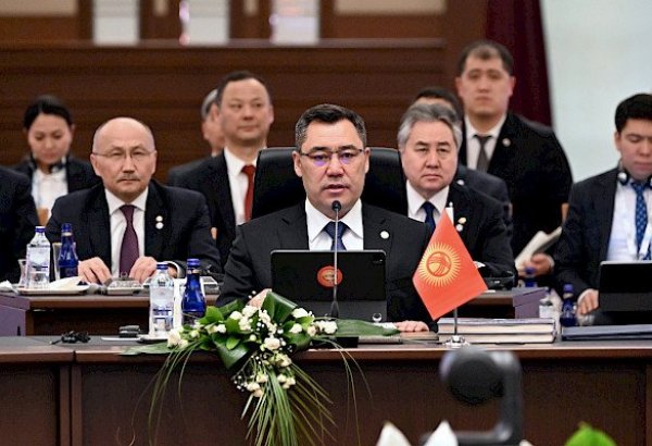 Президент Садыр Жапаров выступил на внеочередном Саммите ОТГ в Анкаре