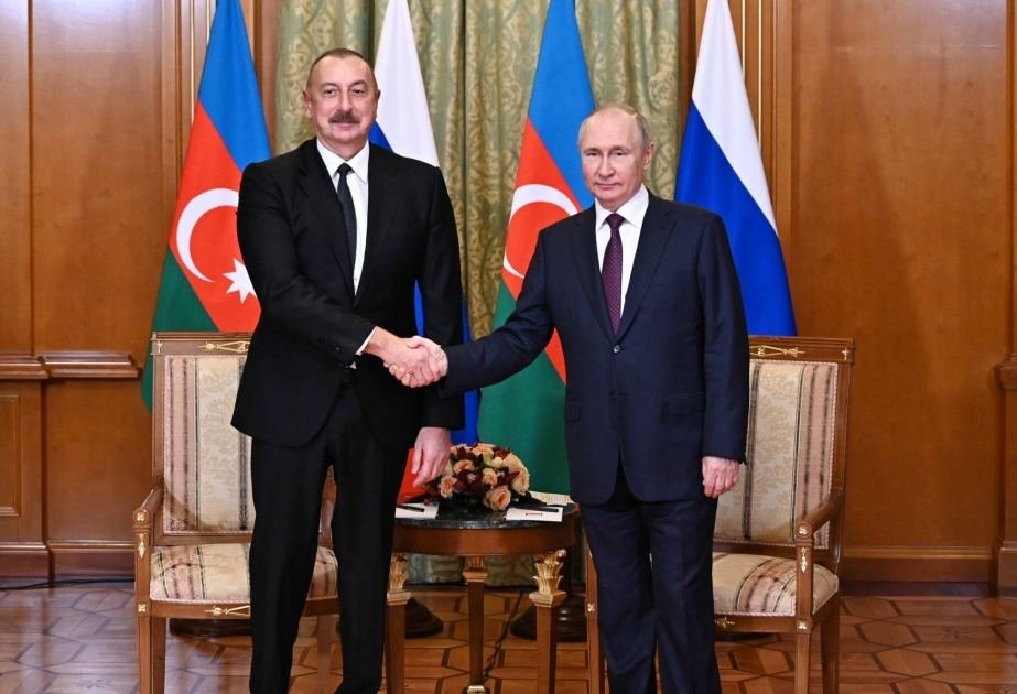 Meeting between President of Azerbaijan Ilham Aliyev and Russian President Vladimir Putin begins in Moscow