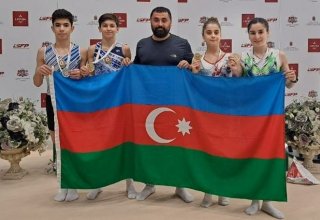 Azərbaycan gimnastları Riqada batut gimnastikası üzrə beynəlxalq turnirdə 3 qızıl və 1 gümüş medal qazanıblar