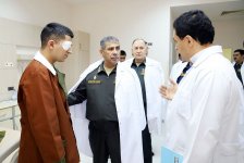 Azerbaijani defense minister visits military hospital on occasion of Novruz holiday