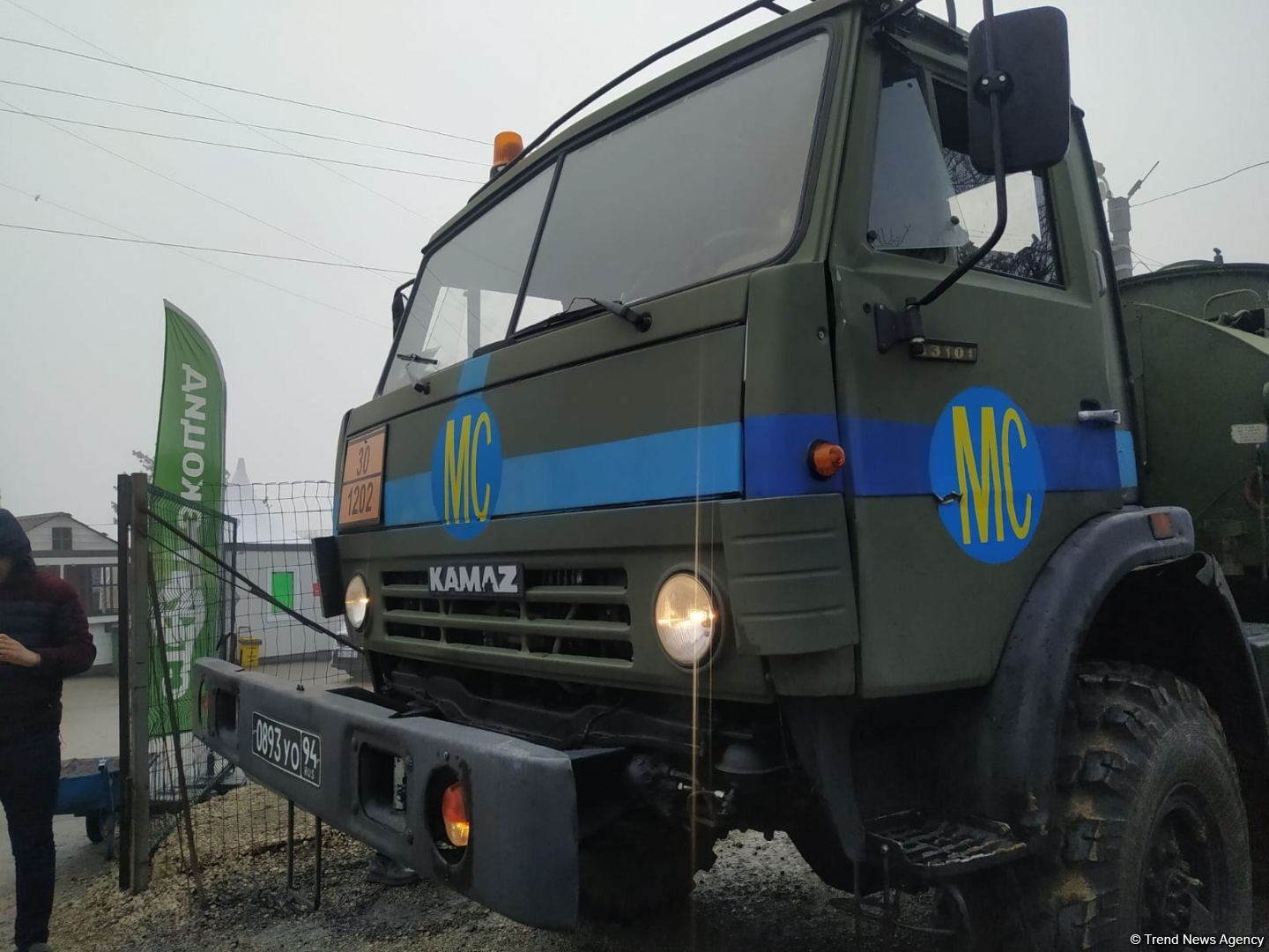 Russian peacekeepers' vehicles move freely along Azerbaijani Lachin-Khankendi road