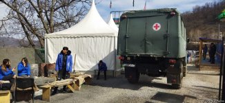 Convoy of Russian peacekeepers moves freely along Azerbaijan's Lachin-Khankendi road