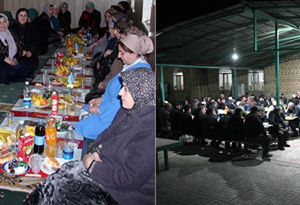 Ahıska Türkleri toplu iftar geleneğini yaşatmaya devam ediyor