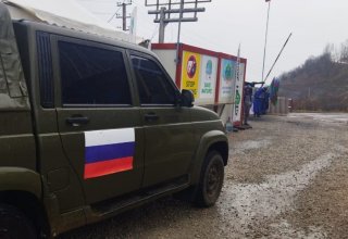 Rusiya sülhməramlılarına məxsus avtomobil Laçın yolundan maneəsiz keçib