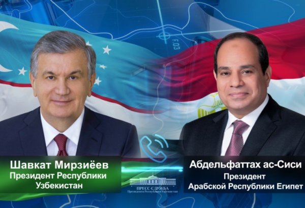 Uzbekistan, Egypt leaders discuss the implementation of agreements at the highest level