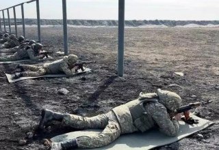 Qazaxıstan Quru və Hava Hücum Qüvvələrinin Snayper Batalyonu yarışı keçirilib