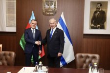 Azerbaijani FM meets PM of Israel