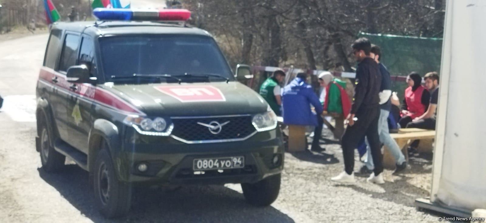 Сonvoy of Russian peacekeepers moves freely along Azerbaijan's Lachin-Khankendi road