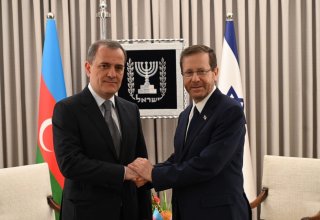 Azerbaijani FM meets Israeli President Isaac Herzog