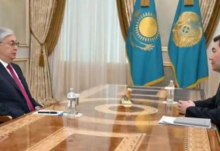 Head of State receives Majilis Speaker Koshanov