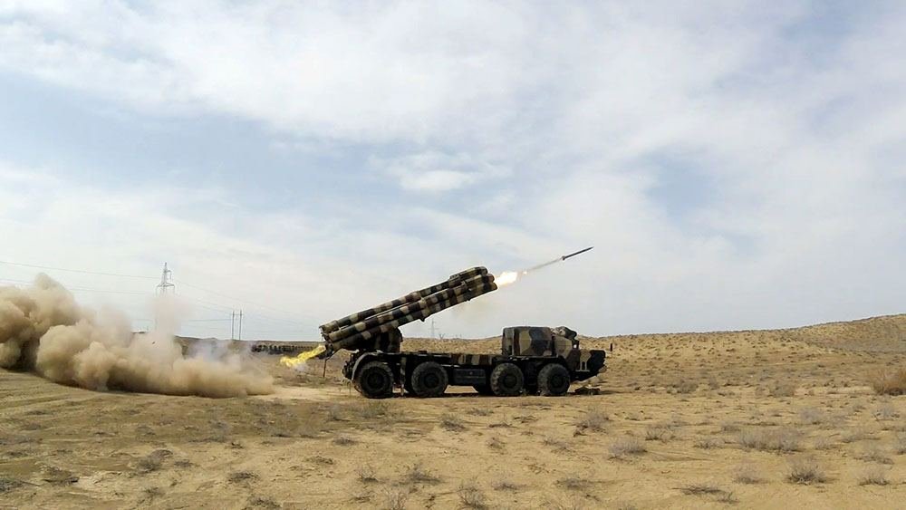 Azerbaijani Rocket and Artillery Troops’ units conduct live-fire tactical exercises