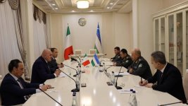 Uzbekistan’s Defense Minister receives the Minister of Defense of Italy