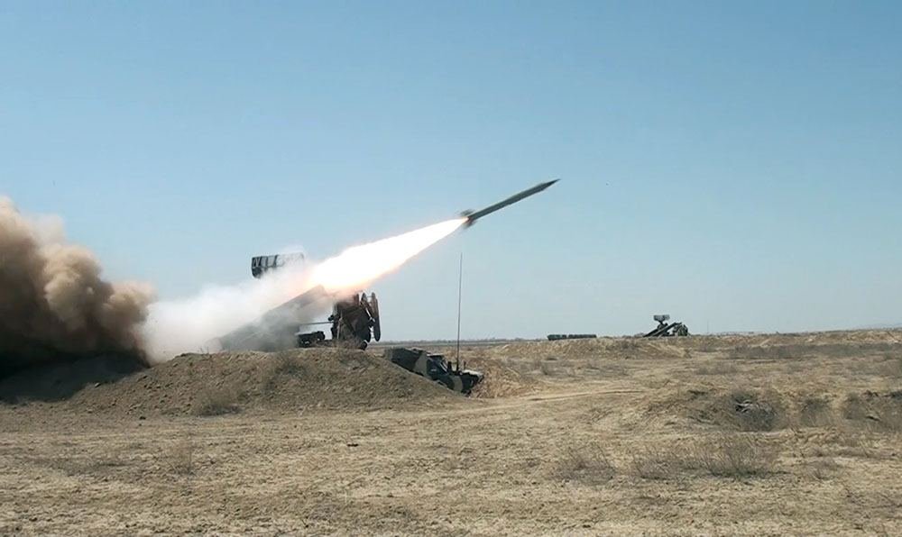 Azerbaijani Air Defense Units carry out combat firing