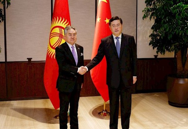 Qırğızıstanın Xarici İşlər Naziri Çin Xalq Respublikasının Dövlət Şurasının üzvü ilə görüşüb